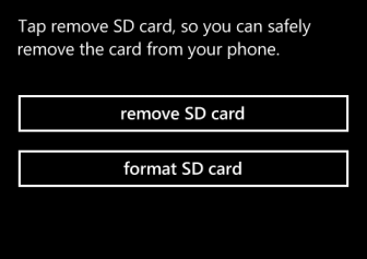Formattare la scheda di memoria su Windows Phone2