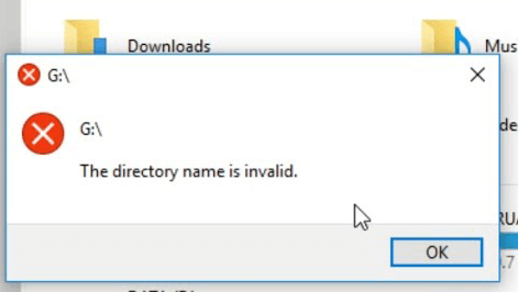 Nome directory USB non valido