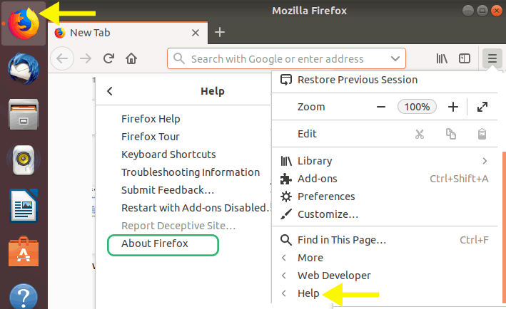 Informazioni su Firefox.
