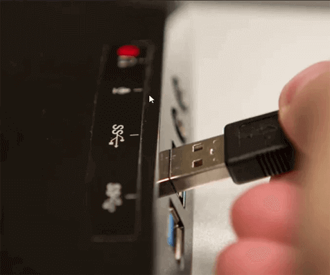 Dispositivo USB over status corrente rilevato