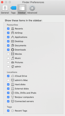 Abilita l'opzione di visibilità del esterno hard drive1