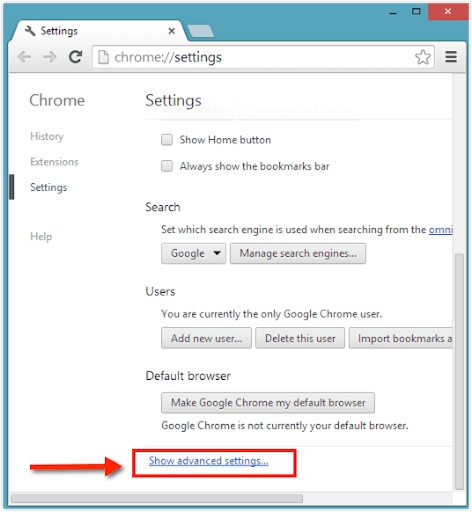 impostazioni avanzate