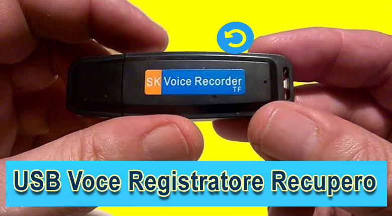 recuperare i file da USB voce registratore