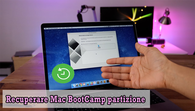 recuperare BootCamp partizione Mac cancellata accidentalmente