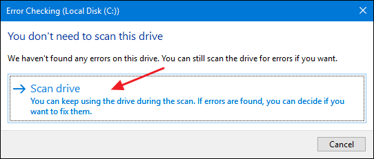 Il volume non contiene un file system riconosciuto