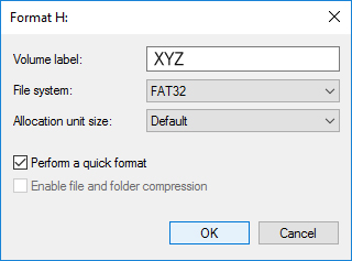 Il volume non contiene un file system riconosciuto